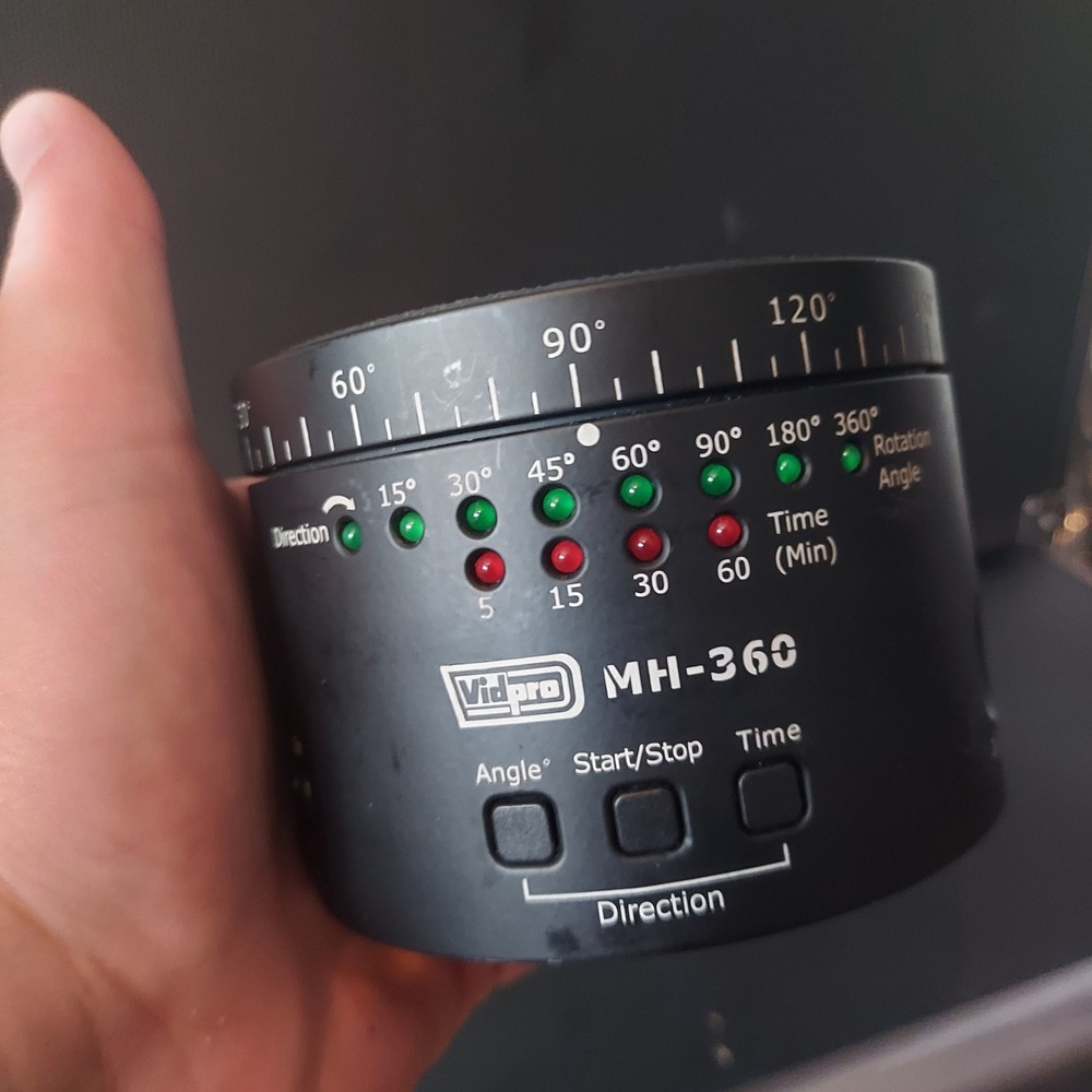 Vidpro MH-360 Motorized Pan Head Time Lapse Panoramic Rotating Camera Mount